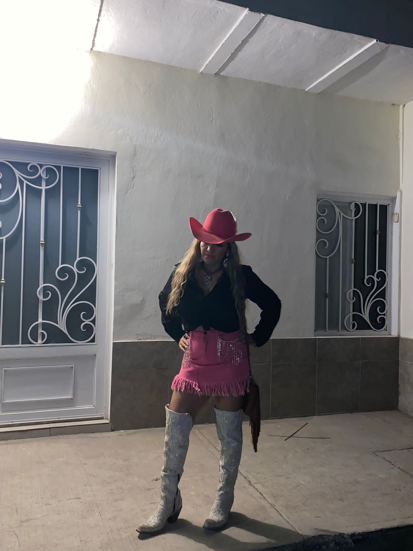 Bota larga corral