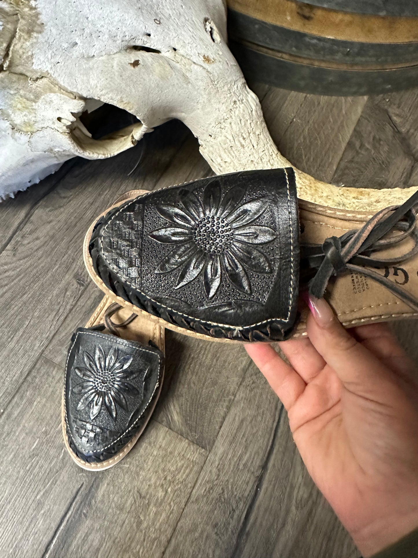 Huarache de piel